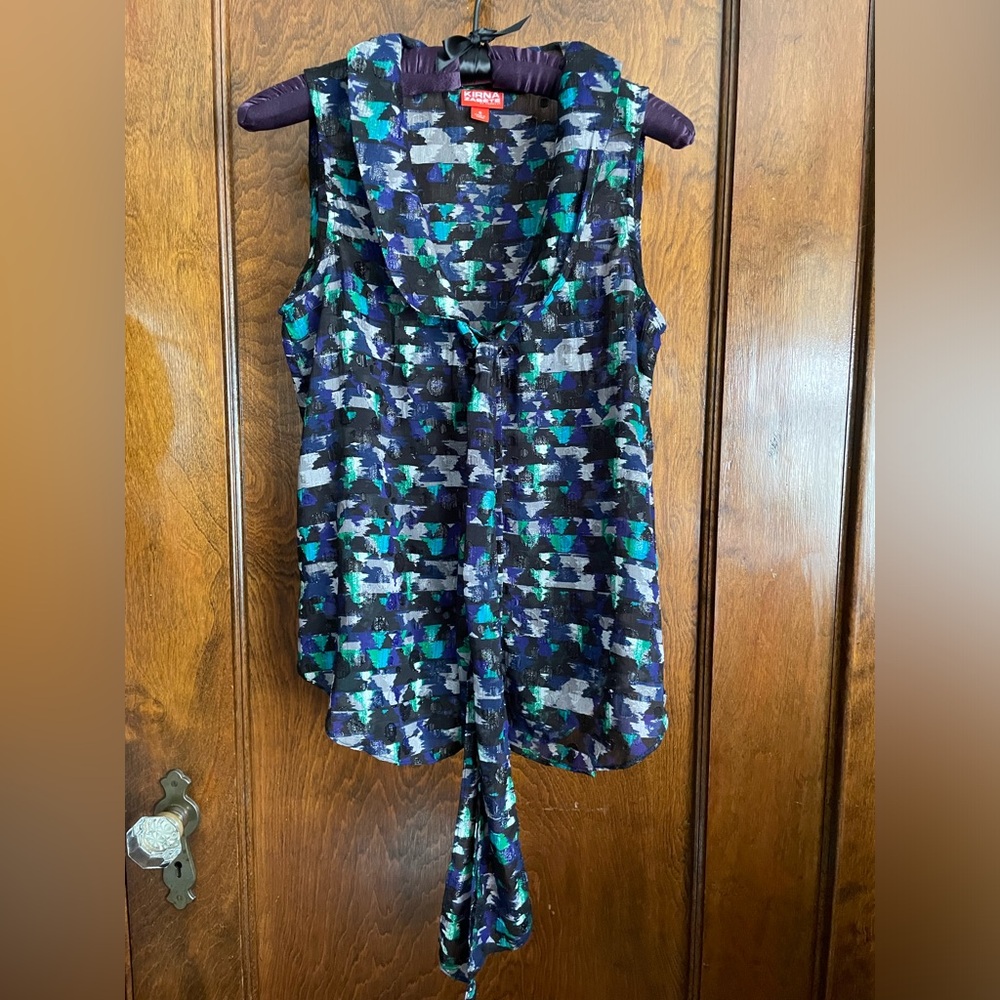 Kirna Zabête at Target Sleeveless Tie Top Size Small
